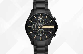 A|X Armani Exchange Men’s Chronograph Black Stainless Steel Watch (Model: AX2164)
